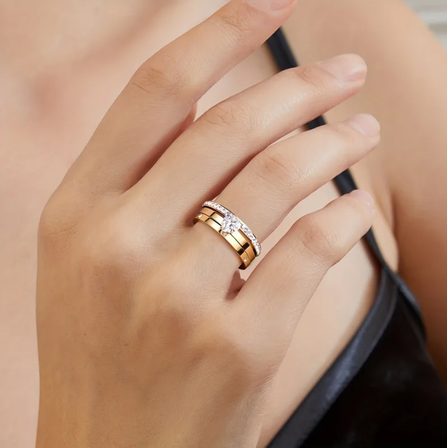 Love Ring - 3 Diamanten