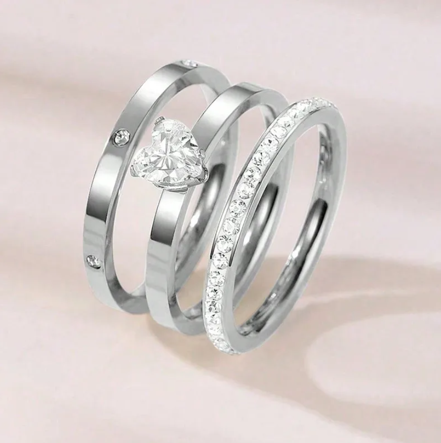 Love Ring - 3 Diamanten