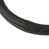 Norauto Lenkradbezug aus echtem Leder, schwarz