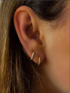 Nagel Diamant Ohrringe